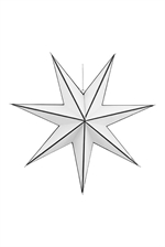 House Doctor stjerne hvid 9 point 45 cm - Fransenhome